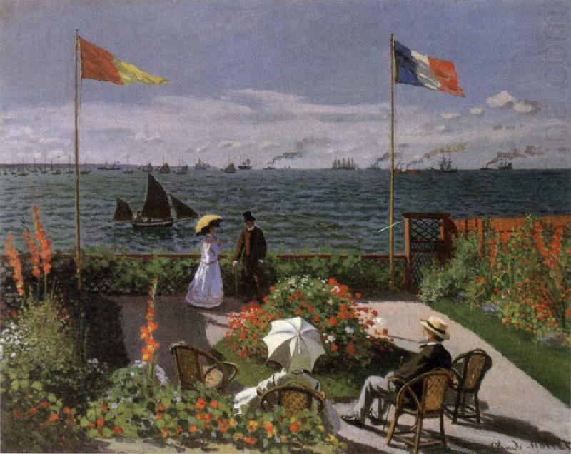 Terrace at Sainte-Adresse, Claude Monet